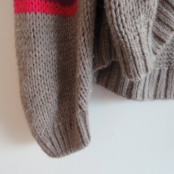 XIRENA Lander Striped Open Front Alpaca Blend Cardigan Bohemian Comfy - Size M - Picture 5 of 13